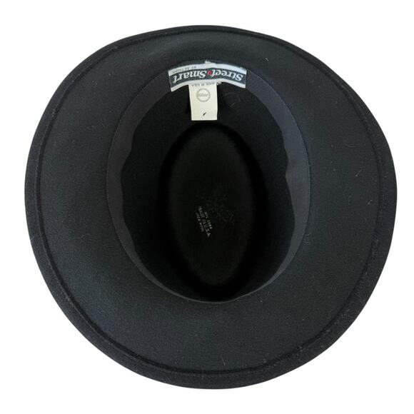 Vintage Street Smart by Betmar Fedora Hat 100% Wool Felt Women's Made in USA - Picture 12 of 15